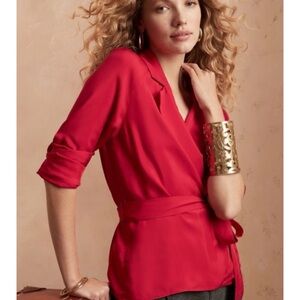 Banana Republic Blazer Wrap Top